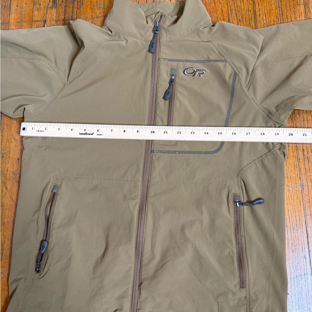 Outdoor Research Men's Khaki Tan  Hiking Ferrosi Jacket with Pockets Size S - Picture 12 of 13